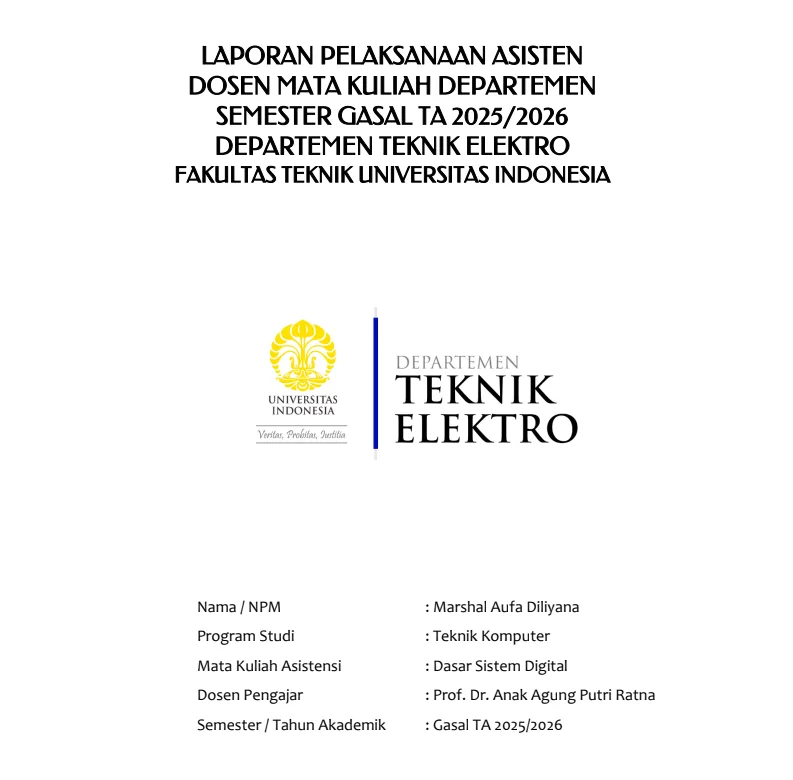Assistant Lecturer of Fundamentals of Digital Systems